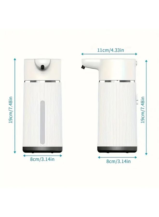 Black Foam Automatic Touchless Soap Dispenser USB C Rechargeable Digital Display Adjustable Stand - Image 4